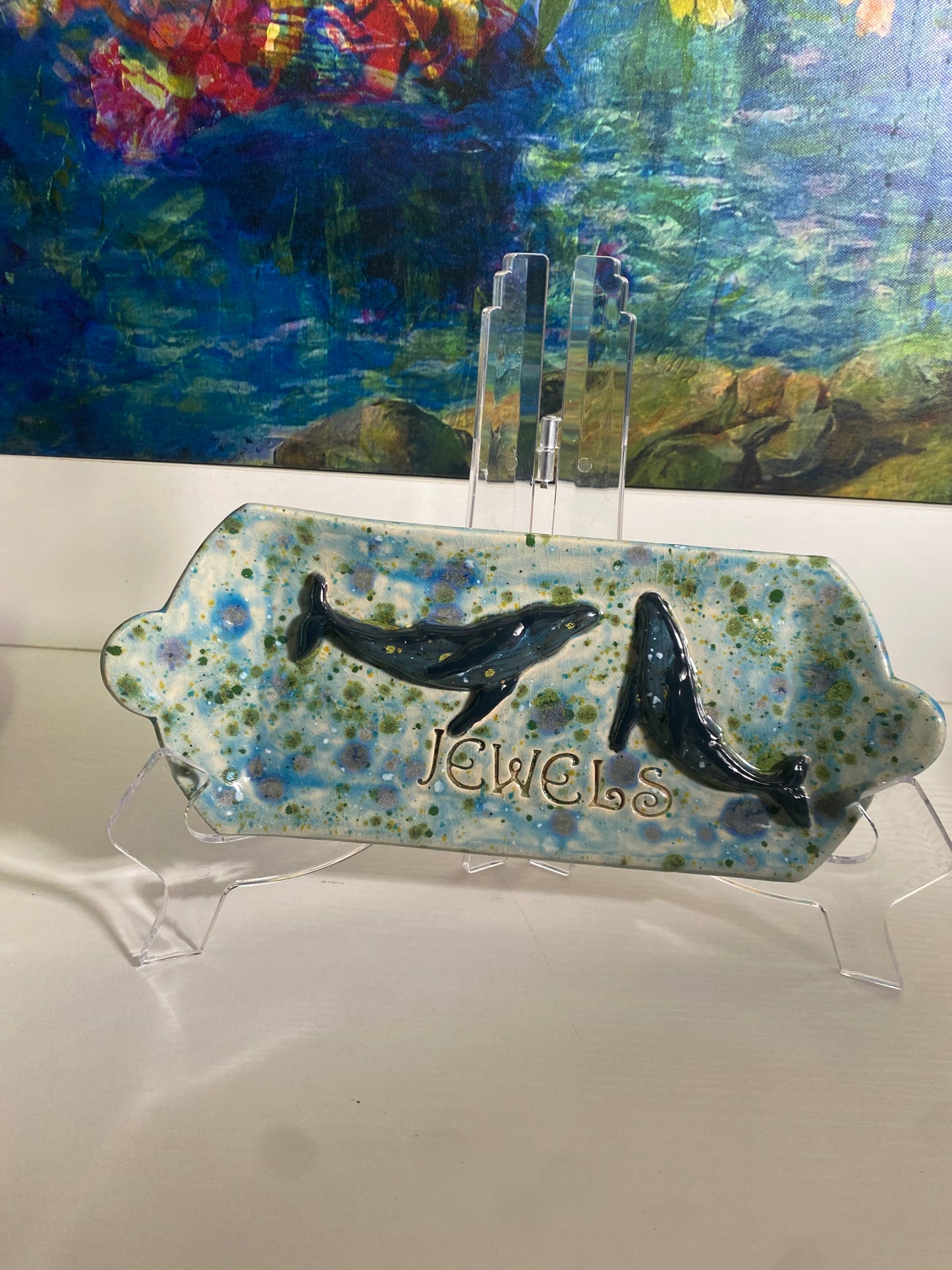 Crystal Whales Trinket Dish