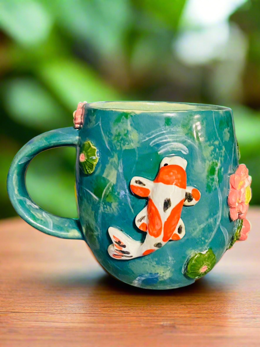 Koi Pond Mug I. Pre Order available.