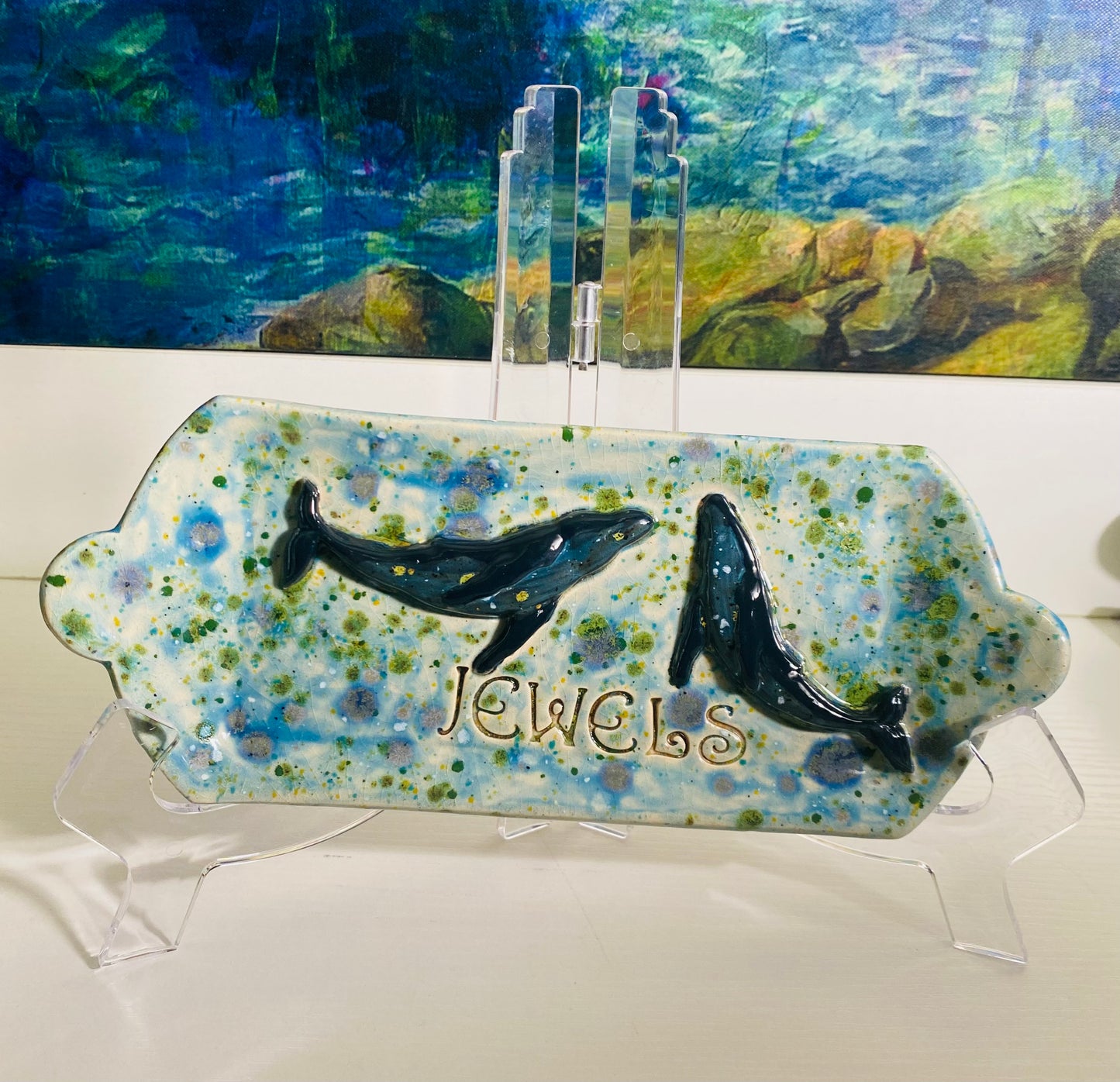 Crystal Whales Trinket Dish