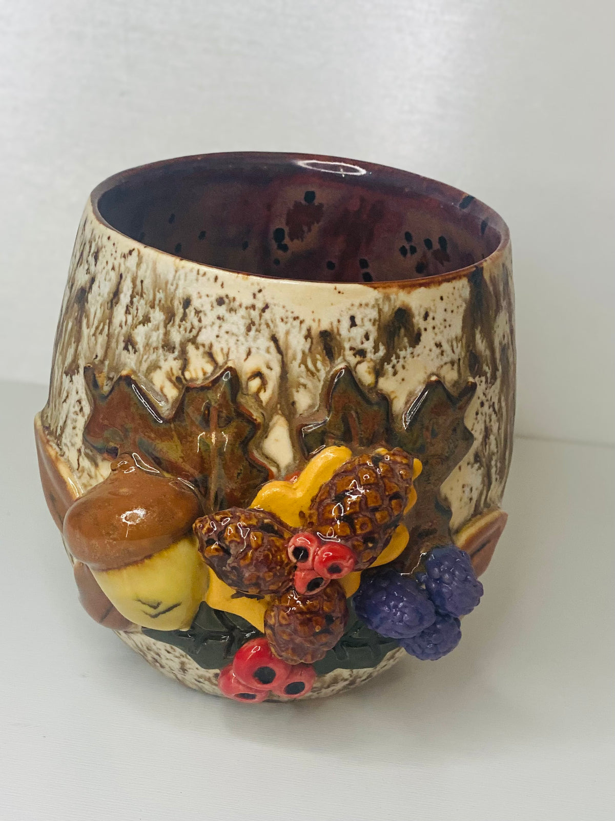Fall Handmade Stoneware Mug – Artisan Ceramic Coffee Mug, Cozy Seasonal Gift