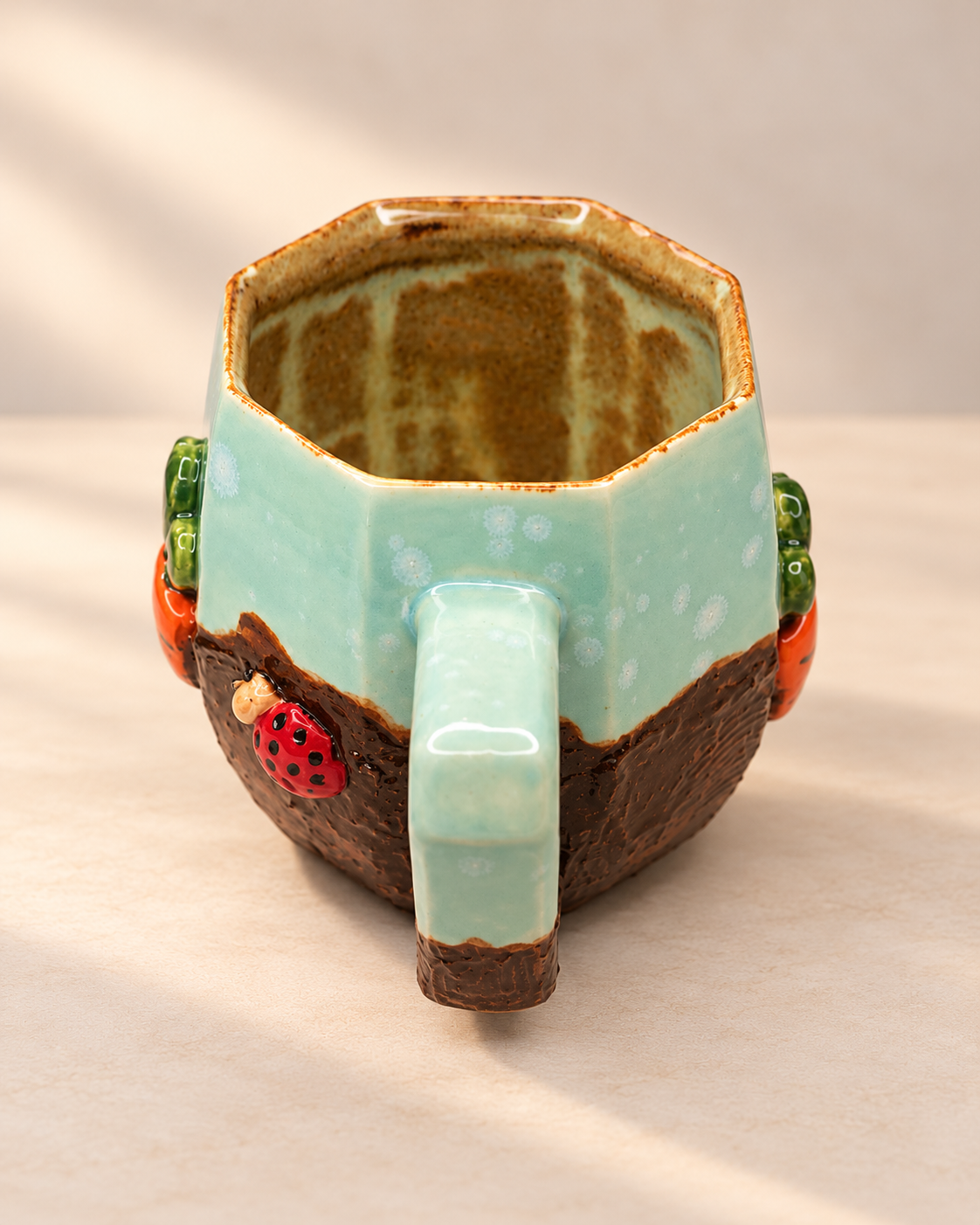 Bunny and Carrots Stoneware Mug