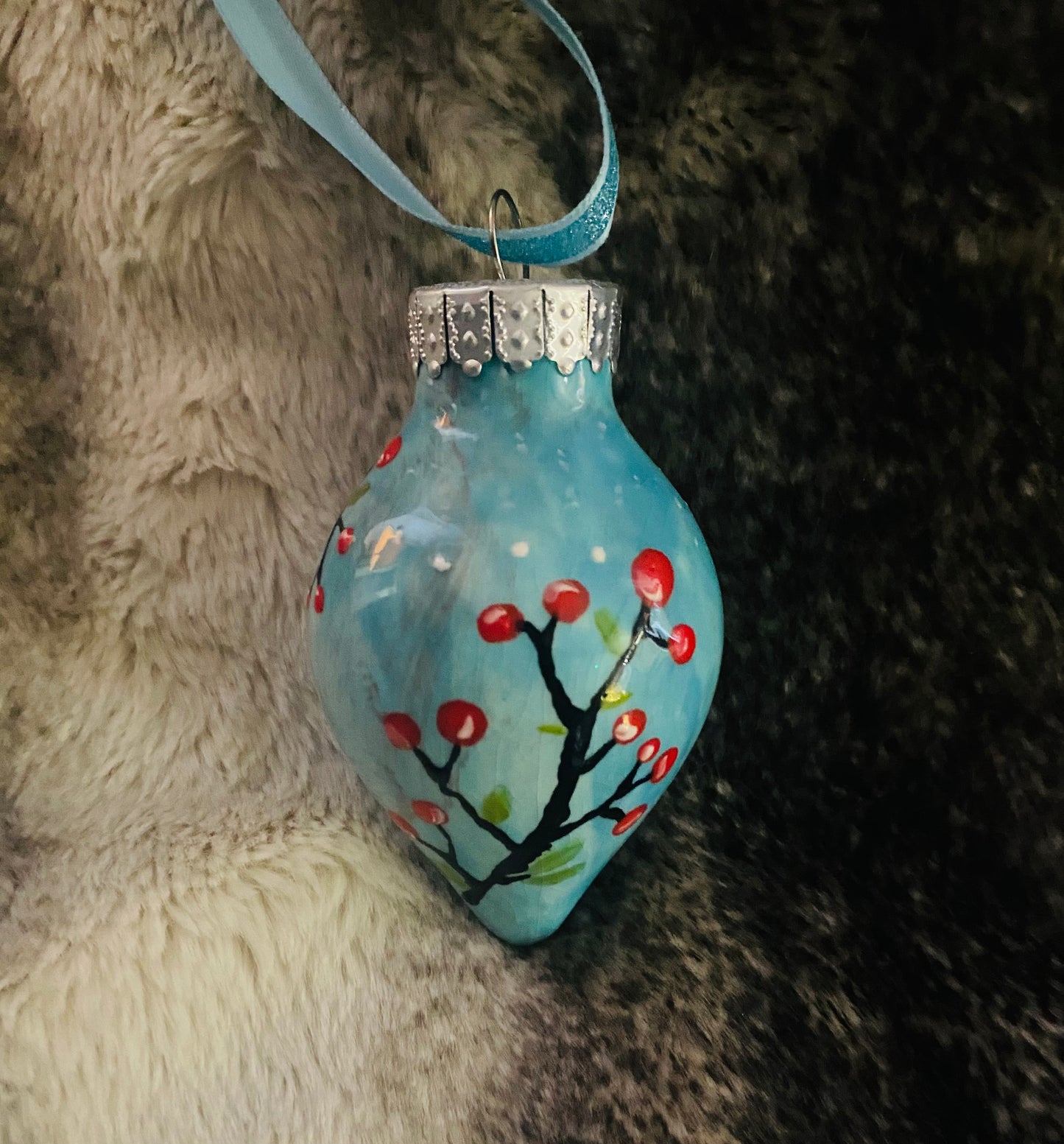 Christmas Ornament- Dove and Berries