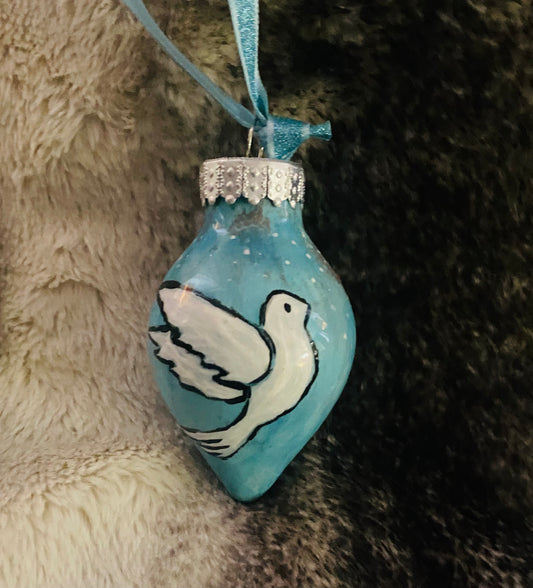 Christmas Ornament- Dove and Berries